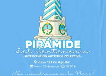 “Pirámide del Centenario”: arte, historia y encuentro para celebrar el 25 de Mayo.