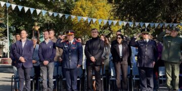 VILLA OCAMPO CONMEMORÓ UN NUEVO ANIVERSARIO DE LA REVOLUCIÓN DE MAYO EN PLAZA BELGRANO.