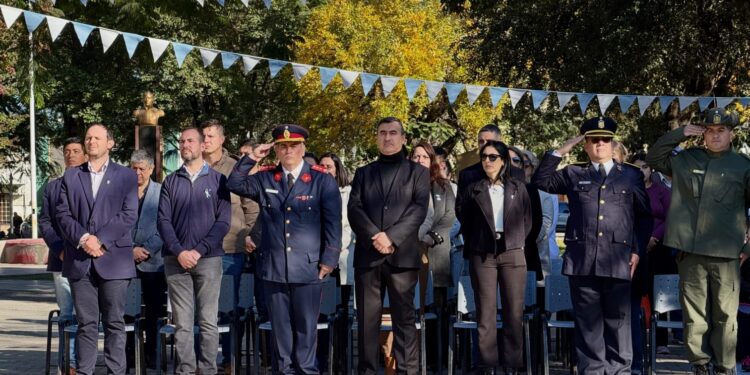 VILLA OCAMPO CONMEMORÓ UN NUEVO ANIVERSARIO DE LA REVOLUCIÓN DE MAYO EN PLAZA BELGRANO.