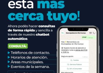 LA MUNICIPALIDAD DE VILLA OCAMPO LANZÓ OFICIALMENTE EL “CHATVOT MUNICIPAL”.