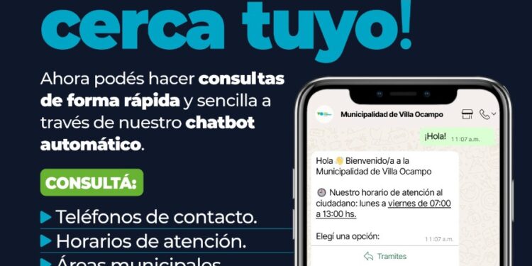 LA MUNICIPALIDAD DE VILLA OCAMPO LANZÓ OFICIALMENTE EL “CHATVOT MUNICIPAL”.