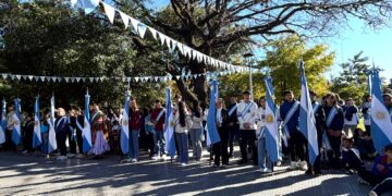 VILLA OCAMPO CONMEMORÓ EL 25 DE MAYO CON EL ACTO OFICIAL PATRIO EN PLAZA BELGRANO.