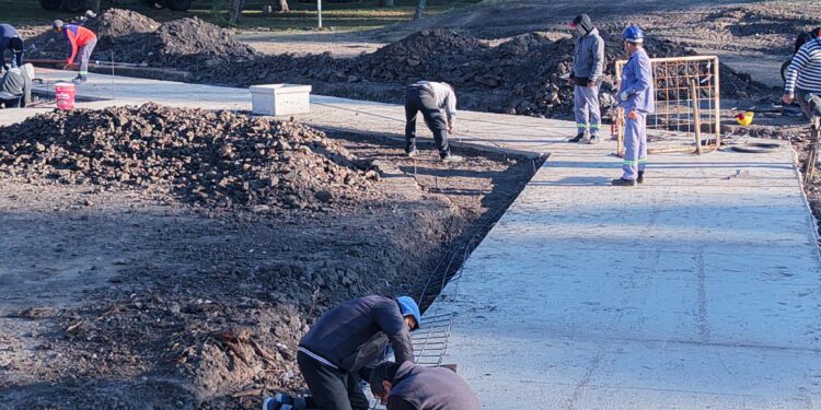 AVANZAN LAS OBRAS DEL PROGRAMA DE OBRAS URBANAS EN VILLA OCAMPO.