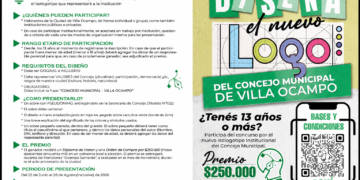 El Concejo Municipal de Villa Ocampo lanzó un concurso para diseñar su nuevo logo institucional con un premio de $250.000.