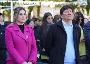 Mancini acompañó  los 142° años de San Antonio de Obligado .