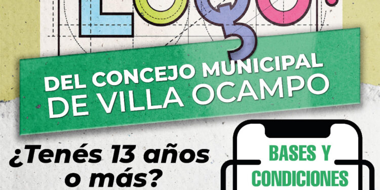 CONVOCAN A PARTICIPAR DEL CONCURSO PARA DISEÑAR EL NUEVO LOGO DEL CONCEJO MUNICIPAL DE VILLA OCAMPO.