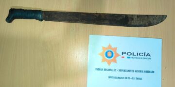 Las Toscas:Amenazó a un vecino con un machete tras una discusión y quedó imputado.