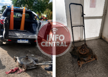 Villa Ocampo: recuperan una cortadora de césped robada y buscan al presunto autor.