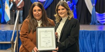 Mancini acompañó el acto por el 40° Aniversario del Instituto Superior N° 63 “Natalia Quessús”.