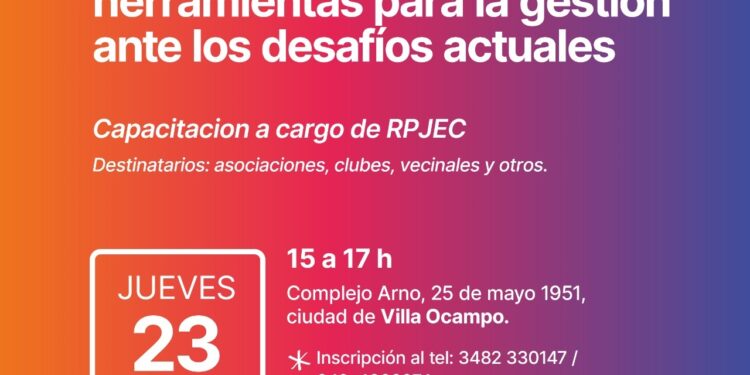 Capacitación para instituciones de la sociedad civil sobre formalización y regulación.