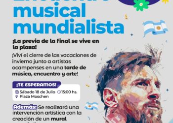 INVITAN AL “ENCUENTRO MUSICAL MUNDIALISTA” PARA CERRAR LAS VACACIONES DE INVIERNO EN VILLA OCAMPO.