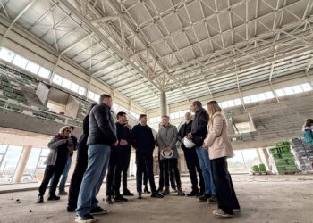 Pullaro recorrió obras de los Juegos Suramericanos en Rafaela: “Estas construcciones expresan una provincia que se pone de pie”.