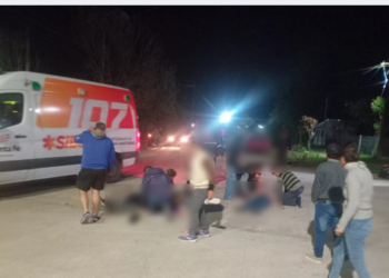 Cuatro personas resultaron heridas tras un choque entre dos motocicletas en Villa Guillermina.