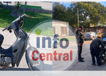 Las Toscas: secuestran una motocicleta con numeración de motor adulterada y aprehenden a dos personas.
