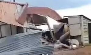 Temporal de gran magnitud en Santa Fe: un tornado, granizo y un camión volcado por las violentas ráfagas.