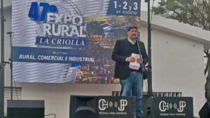 Facundo Méndez en la Expo Rural de La Criolla: “Estamos haciendo las obras que no se hacían desde hace más de 40 años”.