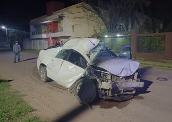 VILLA OCAMPO: UN JOVEN DE 18 AÑOS FUE DERIVADO A RECONQUISTA TRAS PERDER EL CONTROL DE SU AUTOMÓVIL.