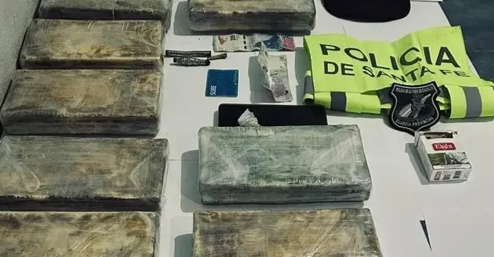 Florencia: secuestraron más de 11 kilos de cocaína durante un control en la Ruta 11.