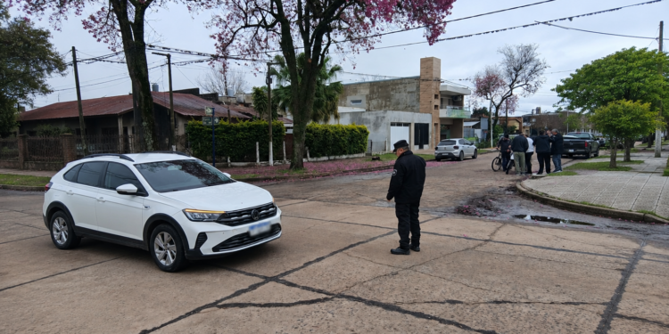 Villa Ocampo: motociclista fue hospitalizado tras un choque entre una moto y un automóvil.