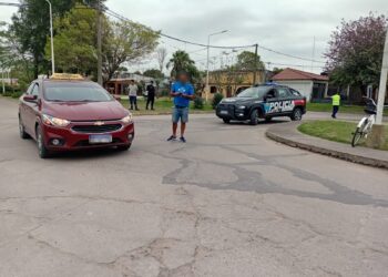 VILLA OCAMPO: UNA CICLISTA FUE TRASLADADA AL SAMCO TRAS CHOCAR CON UN AUTOMÓVIL.
