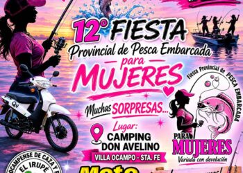12° FIESTA PROVINCIAL DE PESCA EMBARCADA PARA MUJERES EN VILLA OCAMPO.