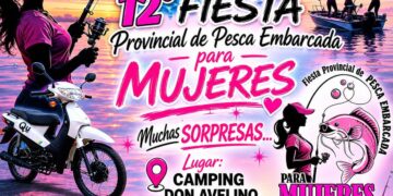 12° FIESTA PROVINCIAL DE PESCA EMBARCADA PARA MUJERES EN VILLA OCAMPO.