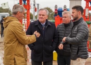 Michlig supervisó el nuevo puente Santa Fe-Santo Tomé: “Los santafesinos podemos estar orgullosos del nivel de obra que estamos llevando adelante”.