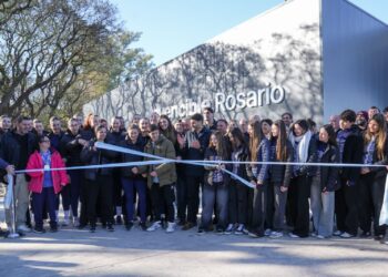 Pullaro inauguró en Rosario el Estadio Multipropósito Invencible, una de las obras centrales de los Juegos Suramericanos.