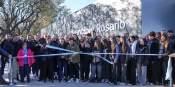 Pullaro inauguró en Rosario el Estadio Multipropósito Invencible, una de las obras centrales de los Juegos Suramericanos.