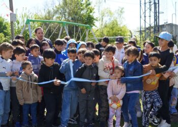 VILLA OCAMPO: INAUGURAMOS NUEVOS JUEGOS EN PLAZA ISLETA CENTRO.