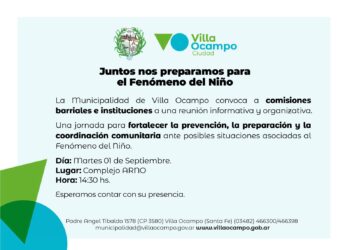 VILLA OCAMPO SE PREPARA ANTE POSIBLES SITUACIONES ASOCIADAS AL FENÓMENO DEL NIÑO.