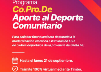 NUEVA CONVOCATORIA DEL PROGRAMA Co.Pro.De. “APORTE AL DEPORTE COMUNITARIO”.