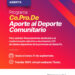 NUEVA CONVOCATORIA DEL PROGRAMA Co.Pro.De. “APORTE AL DEPORTE COMUNITARIO”.