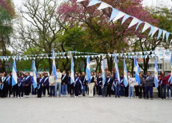 Villa Ocampo conmemoró el 17 de Agosto con un acto en homenaje al General José de San Martín.