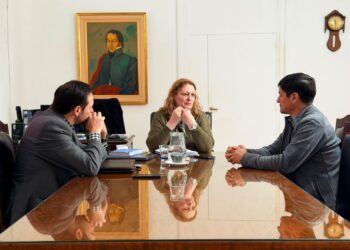 EL INTENDENTE CRISTIAN MAREGA MANTUVO UNA REUNIÓN DE TRABAJO CON LA MINISTRA DE SALUD SILVIA CIANCIO.
