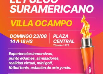VILLA OCAMPO RECIBIRÁ EL FUEGO SURAMERICANO DE LOS JUEGOS SURAMERICANOS SANTA FE 2026.