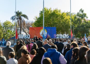 146 años de Las Toscas: Mancini acompañó los festejos y actividades centrales.