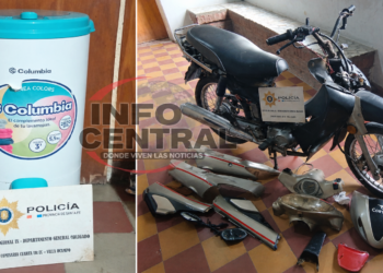 Esclarecieron un robo en Villa Ocampo: recuperaron una motocicleta desarmada y un secarropas.