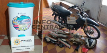 Esclarecieron un robo en Villa Ocampo: recuperaron una motocicleta desarmada y un secarropas.