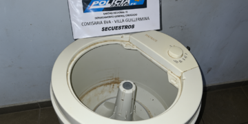 Villa Guillermina: Recuperan un lavarropas robado y esclarecen el hecho.