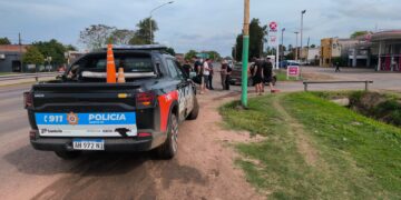 LAS TOSCAS: ACCIDENTE DE TRÁNSITO DEJÓ A UN MOTOCICLISTA TRASLADADO AL HOSPITAL.