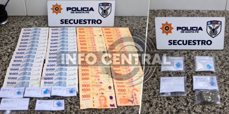 LAS TOSCAS: APREHENDEN A UN JOVEN CON COCAÍNA Y MARIHUANA.