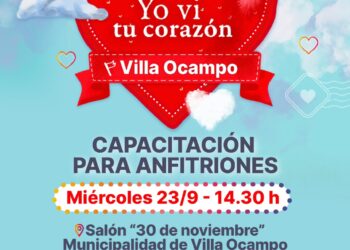VILLA OCAMPO: CONVOCATORIA A ANFITRIONES DE “YO VÍ TU CORAZON”.
