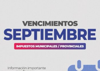 VILLA OCAMPO: VENCIMIENTOS DE IMPUESTOS MUNICIPALES Y PROVINCIALES CORRESPONDIENTES A SEPTIEMBRE.