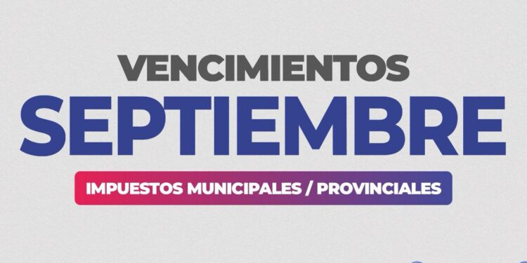 VILLA OCAMPO: VENCIMIENTOS DE IMPUESTOS MUNICIPALES Y PROVINCIALES CORRESPONDIENTES A SEPTIEMBRE.