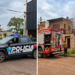 VILLA OCAMPO: UN INCENDIO EN UNA VIVIENDA MOVILIZÓ A BOMBEROS Y TRES PERSONAS FUERON TRASLADADAS AL HOSPITAL.
