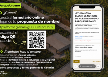 VILLA OCAMPO: ¡EL NUEVO PARQUE URBANO NECESITA UN NOMBRE Y VOS PODÉS ELEGIRLO!.
