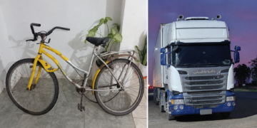 TACUARENDÍ: UN CICLISTA RESULTÓ HERIDO TRAS COLISIONAR CON UN CAMIÓN EN RUTA NACIONAL 11.