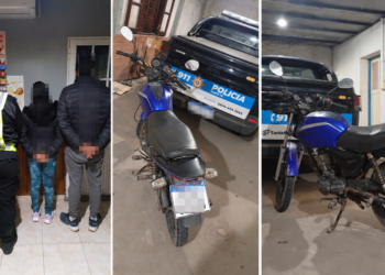 LA POTASA: DOS PERSONAS FUERON APREHENDIDAS TRAS EVADIR UN CONTROL POLICIAL Y DARSE A LA FUGA EN MOTOCICLETA.