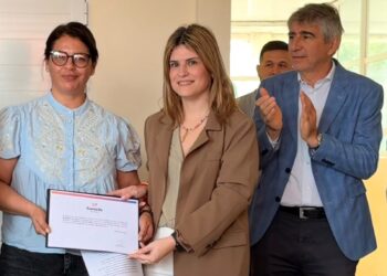 Charo Mancini destacó las inversiones educativas y el trabajo conjunto en Las Toscas.